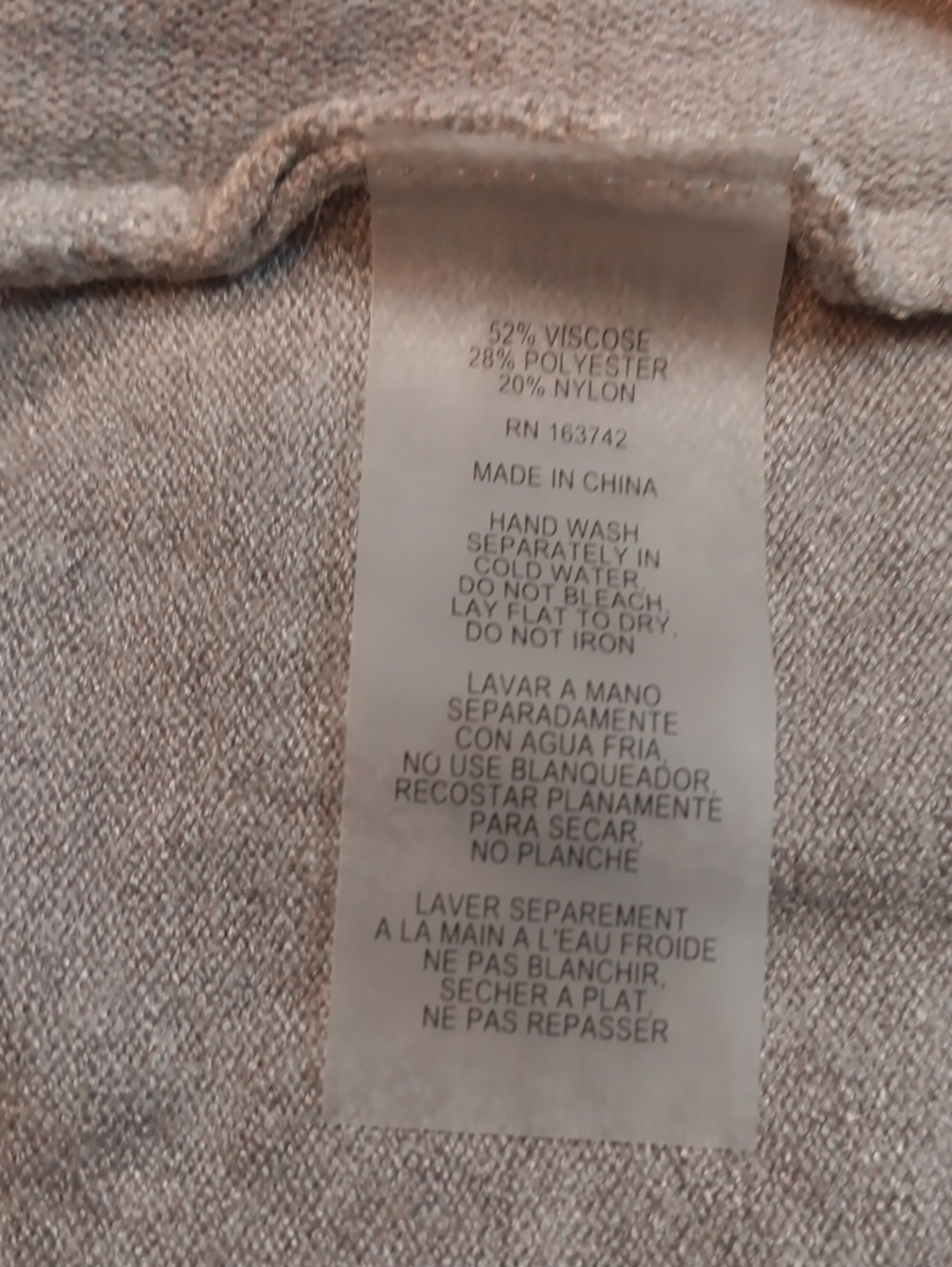 NWT Vila Milano Heather Grey Fringe Open Front Cardigan W/ Pockets - Size Small - Picture 8 of 11